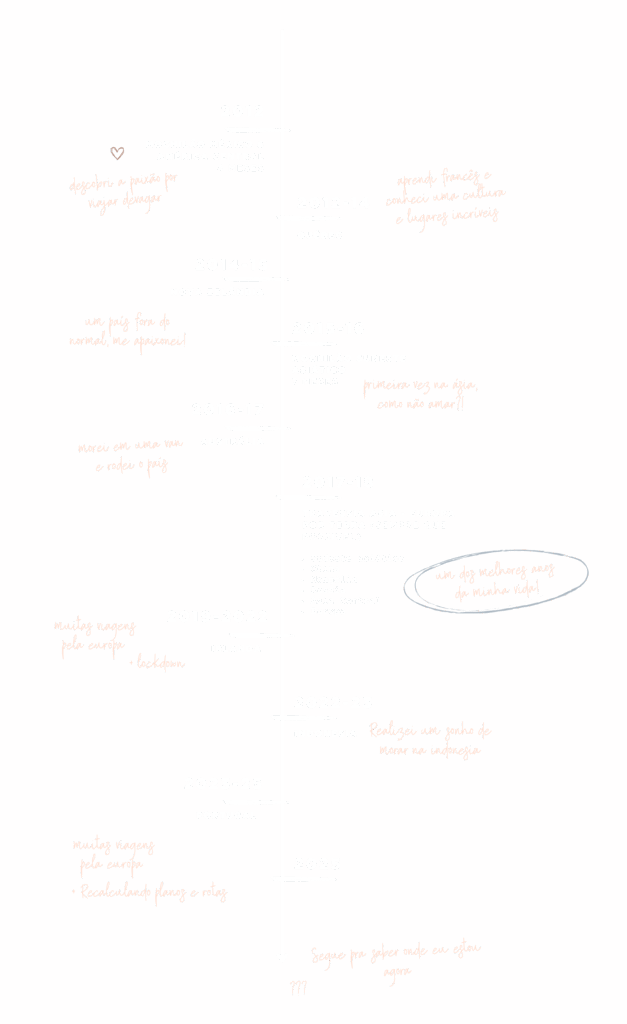 linha do tempo das viagens